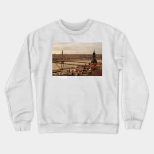 Riga from above Crewneck Sweatshirt